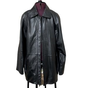 Worthington Lambskin Leather Jacket Size Large